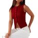 Women's Clothing Casual Style Versatile Simple Vest Tops For Women New Style Temperament Solid Color Slim Fit_ecoleips.com