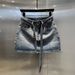 plus Size Denim Midi Skirt High Waisted Slimming Rhinestone Embellished A-Line Bodycon Short Sexy Spring Summer 2025 Style_ecoleips.com