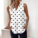 Aria Basics Aria Basics In-stock European And American Cross-border Clothing, New Women's Printed V-neck Tank, Fashionable Sleeveless_ecoleips.com