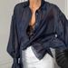 Women's Clothing Autumn Sheer Long Sleeved Shirt For Women Casual Style Commuter Fashionable Unique For Formal & Casual_ecoleips.com