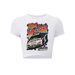 Y2k Style Sexy Crop Top For Women With Car Print - Slim Fit Short Sleeve T-Shirt - Trendy Streetwear - Polyester Blen_ecoleips.com