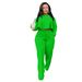 Women's Asymmetrical Hem Wide-Leg Pants Set – High-Low Design With Back Pleats (Breathable Poly-Cotton Blend, 7 Elegant Colors)_ecoleips.com