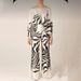 Women's Wide Waist Round Neck Pants Summer Printed Batwing Loose Casual Leg Sleeve Fashion New Set_ecoleips.com