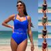 new One Piece Swimsuit Women's European And Americanswimsuit Bikini Splicing Quick Drying Cross Border Bikini Wholesale_ecoleips.com