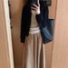 Black Knitted Cardigan Jacket For Women, Outerwear With A High-end Feel, Early Autumn Korean Style Chic And Unique_ecoleips.com