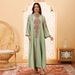 Verve AB431 Muslim Clothing Dubai Abaya Embroidered Arabic Women's Robe_ecoleips.com