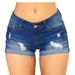 European And American Wish Summer New Women's Denim Shorts Turn-up Hot Pants Trend_ecoleips.com