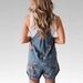 Women's Floral Print Casual Jumpsuit Sleeveless Overalls Fashionable Item Shorts_ecoleips.com