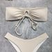 Qianmo Women's Sexy Bikini Swimwear Two Piece Set Wire-Free Chest Pad European American Sports Style for Ages 16-45_ecoleips.com