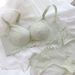 girl Gentle And Cool ~ French Style Heart Lace Small Chest Push-Up Wireless Modal Bra Set For Women_ecoleips.com