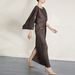 European And American Women's High-end Elegant Dress 2026 Spring-summer Cross-border New Fashion Pleated Two-piece Set_ecoleips.com