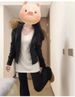 White V-neck Inner With Extended Bottoming Shirt To Cover The Butt, Women's Winter Long-sleeved Tight T-shirt, Slim-fitting Medium And Long Top, Thick_ecoleips.com