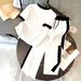 Summer Fashion Gold Print Two Piece Set Short Sleeve Top with Pants Spring/Autumn Wear_ecoleips.com