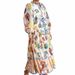 2026 Spring New Women's Clothing European And American Cross-Border Casual Lantern Sleeve Waist-Cinching Flared Printed_ecoleips.com