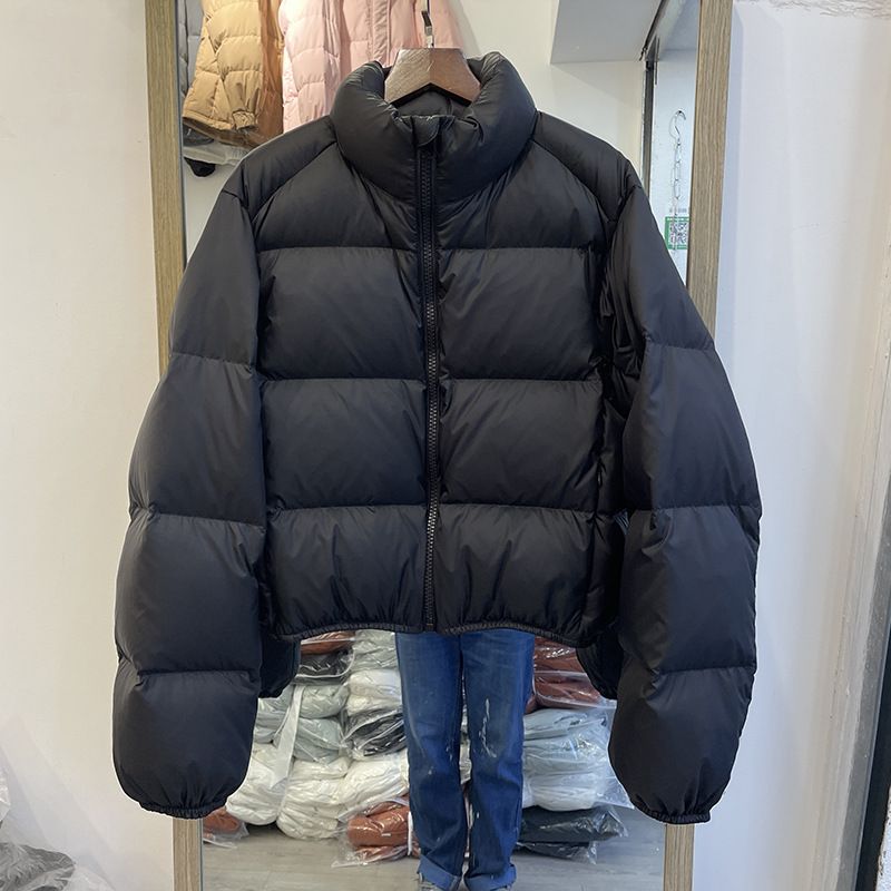 2025 New Version Kendall Jenner Style Short High Waist Thickened Down Jacket For Petite Women, European And American Ins_ecoleips.com