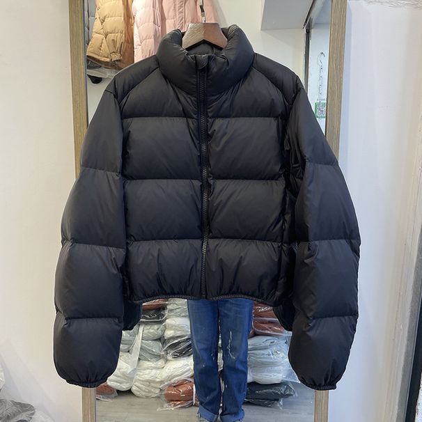 2025 New Version Kendall Jenner Style Short High Waist Thickened Down Jacket For Petite Women, European And American Ins_ecoleips.com