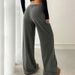AC711 Early Spring European And American Style Women's New Straight-Leg High-Waisted Draped Floor-Length Casual Pants_ecoleips.com