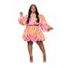 Women's Clothing Slimming Fashion Shirt With Puff Sleeves Zipper Detail Suit Dress_ecoleips.com