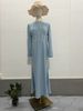 Women's Clothing Spring Celebrity Slim Long Sleeve Pleated Straps Irregular Long Skirt Dress Female_ecoleips.com