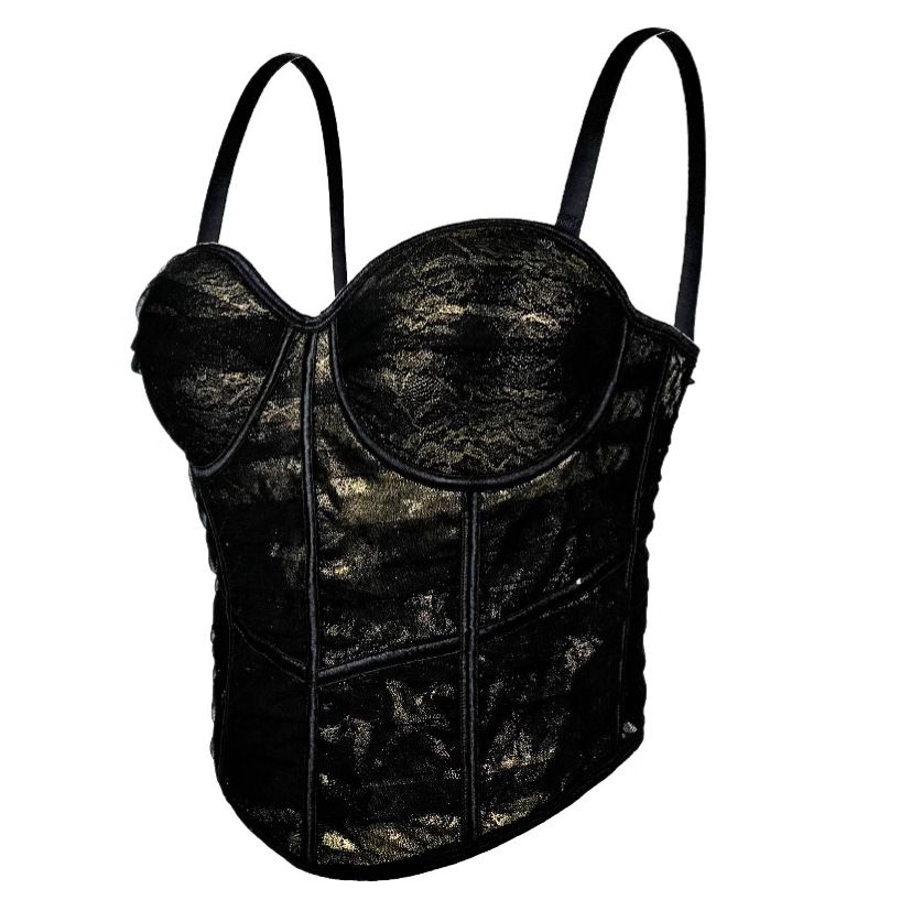 Women's Clothing Printed High Grade Inner Tight Body Shaper Outer Wear Fishbone Bra Suspenders_ecoleips.com
