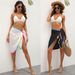 Women's Asymmetrical Fringe Sun Protection Dress With Tie Waist - Lightweight Beach Cover Up In White, Black, Maroon, Navy, Yellow (One Size Fits All)_ecoleips.com