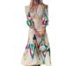 Women's Clothing Autumn Style Printed Design Fashionable Temperament Commuter Skirt Suit Dress For Women_ecoleips.com