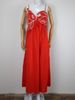 Sweet Style Embroidered One-shoulder Strap Dress Goldfish Pattern High Waist Loose Long Summer Dress For Women_ecoleips.com