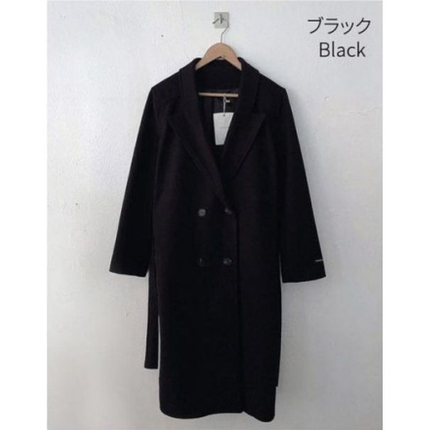 Women's Wool Blend Coat With Belt - Oversized Casual Trench Coat For Autumn Winter, Khaki & Black_ecoleips.com