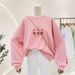 autumn Sweatshirt For Women, Thin Style, Korean Version, Loose Fit, Casual Boyfriend Top, Versatile,_ecoleips.com
