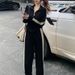 Street Style Sports Casual For Women, Autumn Winter 2025 New Fashion Fleece Cardigan Sweatshirt Wide Leg Pants Two-Piece_ecoleips.com