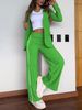 Women's Clothing New Style Autumn And Winter Women's Casual Lapel Suit Wide Leg Pants Two Piece Set_ecoleips.com