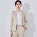 Apricot Colored High End Acetate Satin Suit Set for Women Petite 2024 New Style Sophisticated And Popular_ecoleips.com
