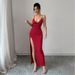Women's Sexy High-Slit Bodycon Dress - Slim Fit Suspender Mini Skirt | Summer Stretchy One-Step Skirt | European & American Style_ecoleips.com