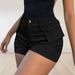 European And American Street Women's Pocket Tooling Shorts High-waisted Trousers Casual Shorts Five-point Tooling_ecoleips.com