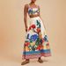 2025 Cross-Border European And American Women's Fashion Printed Sexy Elegant Camisole + Skirt Set_ecoleips.com