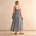 Vintage Plaid A-Line Sundress For Women - Slimming Tie-Waist Summer Dress With Adjustable Straps_ecoleips.com