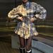 New 2025 Elegant Women's Two Piece Suit Set with Ruffled Skirt Plaid Design High End Spring Style Wholesale_ecoleips.com