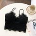 Lace Trim Bralette Top Women's Camisole V-Neck Smocked Back Strappy Tanks And Camis Summer Outfit Teen-girl Barbiecore Aesthetic_ecoleips.com