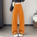 Stylish Straight-leg Jeans With Sparkling Rhinestones For Women, Spring And Autumn, American Style, High-waisted,_ecoleips.com