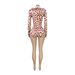 Women's Clothing Two Piece Set Printed Hooded Long Sleeve Top With Thumb Hole Buckle Slightly Flared Shorts_ecoleips.com