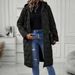 Long Hooded Casual Coat – Lightweight Polyester Puffer Jacket For Women (Mid-Length, 3 Neutral Tones, Breathable & Stylish)_ecoleips.com