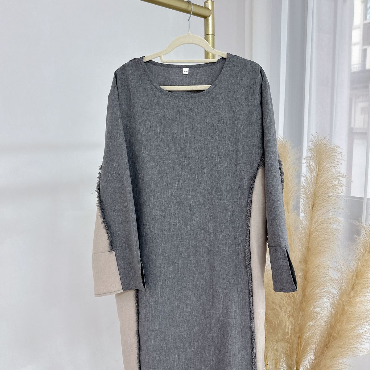 Loriya2025 Fashion Patchwork Dubai Turkey Elegant Robe LR897+LR898_ecoleips.com