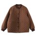 girl 2024 Winter New In Stock Retro Women's Short Casual Warm Coat Thickened Cotton Padded Jacket Outerwear_ecoleips.com