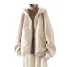 Stylish -Inspired Winter Hooded Jacket For Women - Quilted Short Coat With Thickened Warmth_ecoleips.com