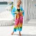 Floral & Animal Print Rayon Beach Cover-Up – Lightweight Kimono Wrap Dress With Tropical & Abstract Designs (16 Styles, One Size)_ecoleips.com