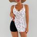 Women's Clothing Bikini Sexy Pit Tube Top High Split Front Twist Swimsuit Bikini_ecoleips.com