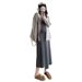 Autumn New Korean Fashion Lace Patchwork Shirt Two-Piece Maternity Dress_ecoleips.com