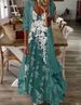 In Stock Cross-Border 2026 European And American Summer Women's Printed Vacation Strap Long Indian Style Flared Dress_ecoleips.com