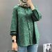 Women's Clothing New Women's Muslim Floral Shirt Fashion Puff Sleeve_ecoleips.com