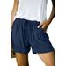 2025s Summer 2025 New Tie-Dye Print High-Waisted Straight Shorts Women Casual Pants_ecoleips.com